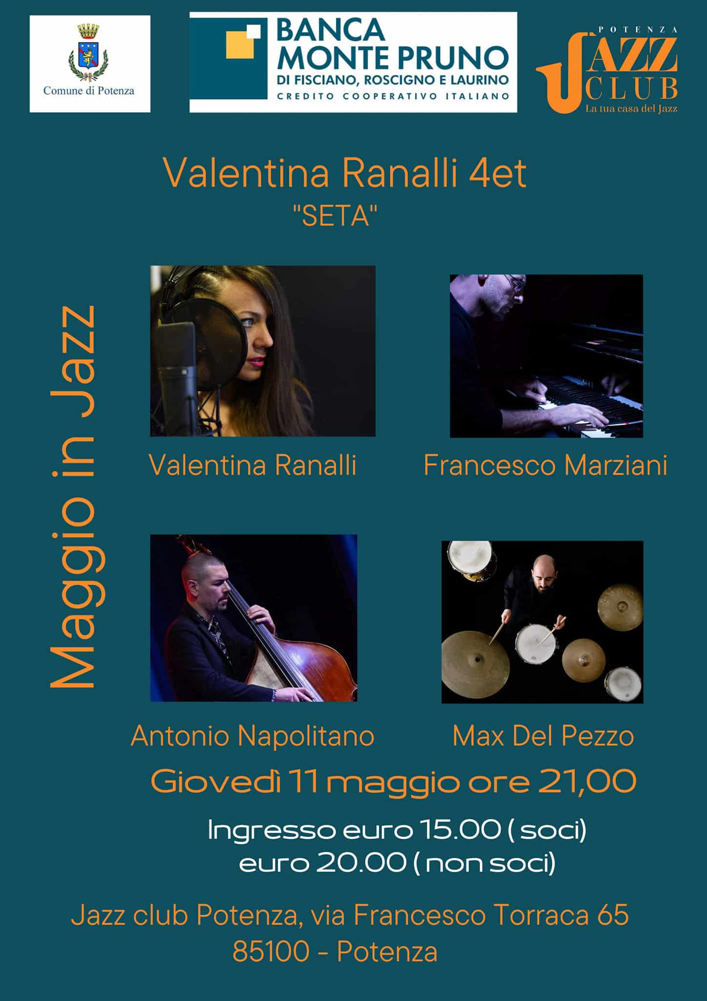 La tua casa del jazzValentina Ranalli 4et: “Seta”